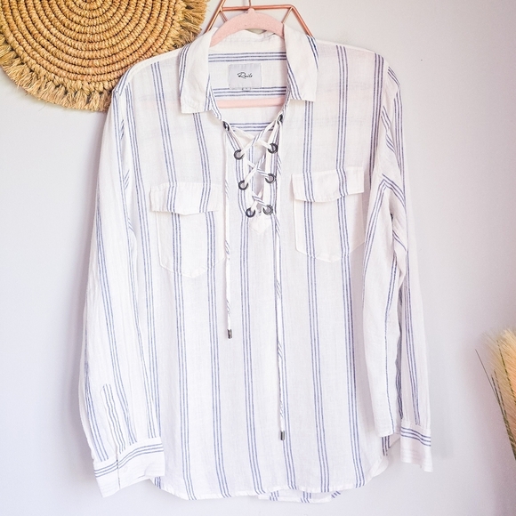 Rails Leota Soft Surroundings Spanx 41Hawthorn Linen Top Dress Lot Size Large - Picture 4 of 13